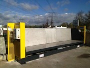 Garde corps haut de quai pour benne gravats - Charge de 1500 à 2000 kg