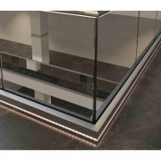 Garde-corps terrasse en verre avec LED