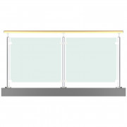 Garde corps en verre et inox sur mesure - Pour intérieur/extérieur