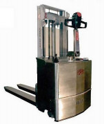 Gerbeur inox électrique - Capacité de 1200 à 1500kg - Hauteur de 1700 à 3200mm