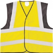 Gilet fluorescent avec bandes réfléchissantes