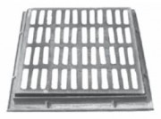 Grille plate avec cadre D 400