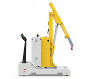 Grue électrique à bras rétractable - Capacité 660 kg - Rotation 270°