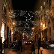 Guirlande rideau lumineux - 230V - 390 Leds fixes - H.6 x L.1.2 m