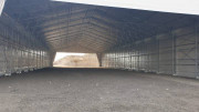 Hangar de stockage métallo textile - Largeur jusqu'à 28,40 m - Hauteur jusqu'à 10 m
