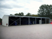 Hangar en kit galvanisé 740m² - bardé 3 côtés