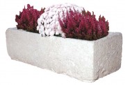 Jardinière béton blanc