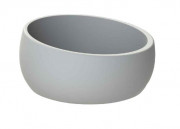 Jardinière de ville en béton ronde