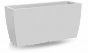 Jardinière rectangulaire blanche