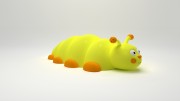 Jeu caoutchouc chenille 3D pour aire de jeux