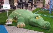 Jeu caoutchouc crocodile 3D pour aire de jeux
