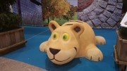 Jeu caoutchouc tigre 3D pour aire de jeux