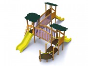 Jeu d'extérieur 3 toboggans