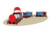 Jeu de train en bois pour enfants