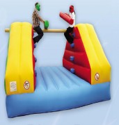 Jeu gonflable poutre équilibre