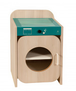 Jeux d'imitation pour crèche – Lave-linge - L.413 mm x H.633 mm x P.368 mm - Panneaux particules mélaminés