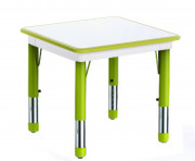 Table scolaire modulable carrée - Taille 1 à 3 - Hauteur réglable de 20 mm