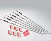 Perche télescopique - Lot de 6 - Extensible jusqu'à 3,6 m - Hauteur de la perche repliée 1,5 m