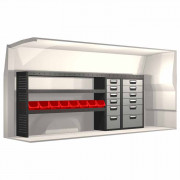 Kit Aménagement Mercedes VITO côté gauche 2 blocs 6 tiroirs