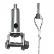 Kit support suspendu XL avec câble fileté - Lot 10 pièces - L.2 ML à 5 ML