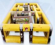 Labyrinthe pour enfant jeu gonflable d'extérieur