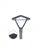 Lampadaire solaire LED 60 W avec mât