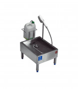 Lave bottes manuel en inox AISI 304 - à 1 brosse rotative - Avec ou sans alimentation du détergent