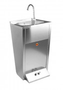 Lave mains à commande au pied double bouton poussoir