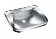 Lave-mains avec coins arrondis et avec orifice