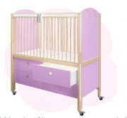 Lit avec rangement 4 tiroirs crèche