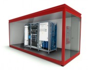 Local technique station de lavage monobloc