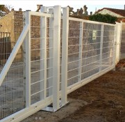 Location portail coulissant de chantier - Longueur 7 m