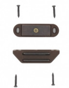 Loqueteau magnétique marron avec vis