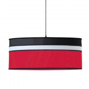 Luminaire cylindrique en tissu coton