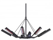 Lustre chauffant électrique à infra rouge 