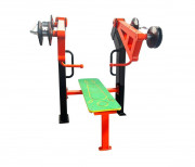 Machine de développé couché pour pectoraux en plein air - Poids utilisateur : 140 kg
