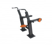 Machine de musculation d'abdominaux en acier pour extérieur - Poids utilisateur: 140kg