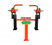 Machine de rameur assis pour extérieur en acier - Poids utilisateur : 140 kg