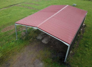 Bâtiment Galva Structure Couverture Tôles 5 ondes - 12,6x24x5m - 300m²