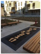 Marelle en caoutchouc pour aire de jeux - Ep.25 mm à 75 mm - 500 x 500 mm