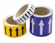 Marqueurs de tuyauteries avec flèches