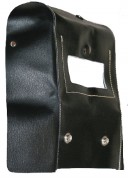 Cagoule portefeuille pour soudeur en cuir