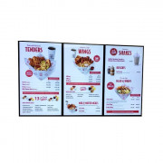 Menuboard pour restaurants bars cafés