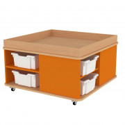 Meuble aire de jeux avec crédence