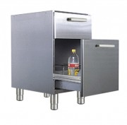 Meuble bas avec casier à bouteilles