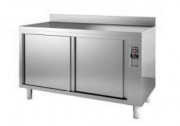 Meuble bas chauffant inox