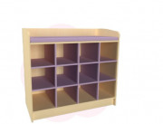 Meuble de change crèche - 12 casiers