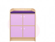 Meuble de change crèche - 4 casiers