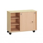 Meuble de rangement mélaminé crèche