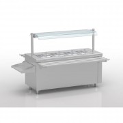 Meuble îlot central avec cuve réfrigérée